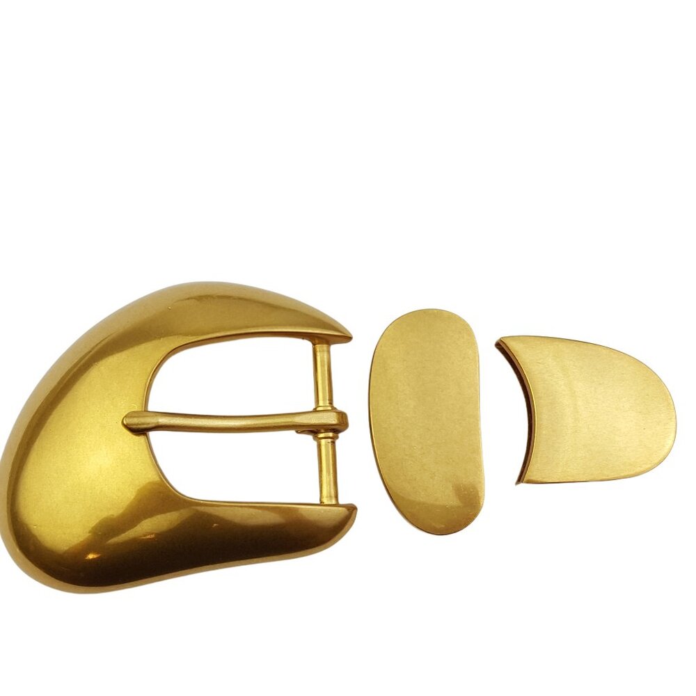 Trending Vintage Brass Buckle, loop and tip set